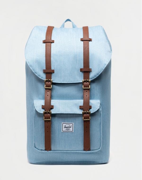 Herschel Supply Little America Light Denim Crosshatch