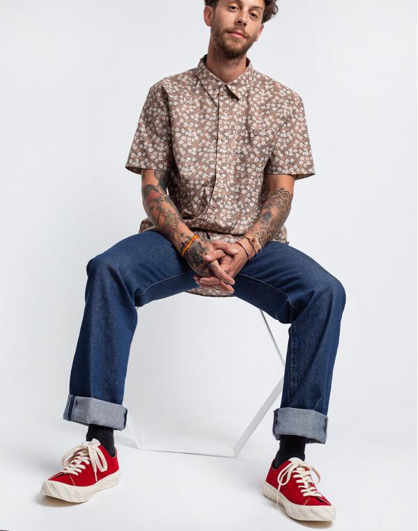 Patagonia M's Go To Shirt Floral Moss: Stingray Mauve S