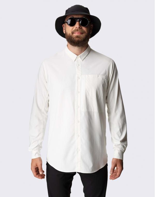 Houdini Sportswear M's Longsleeve Shirt powderday white M