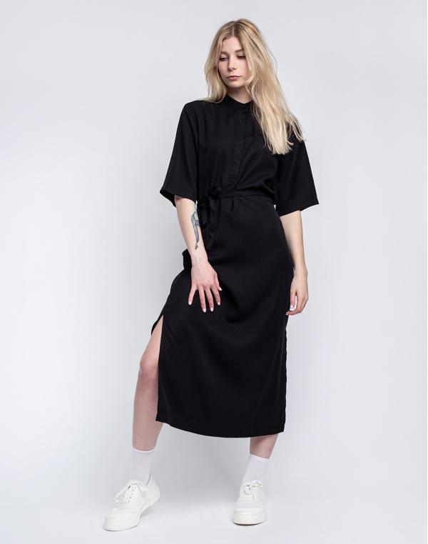 Knowledge Cotton Orchid Mid Lenght Tencel™ Dress 1300 Black Jet XS