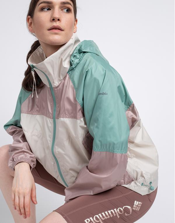 Columbia Park Windbreaker Fawn, Mauve Vapor, Aquatone S