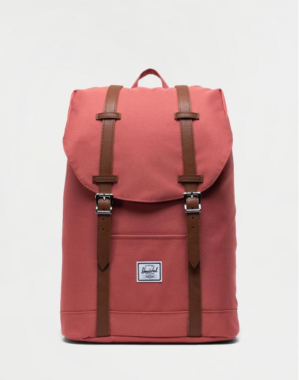 Herschel Supply Retreat Mid-Volume Dusty Cedar/Tan Synthetic Leather