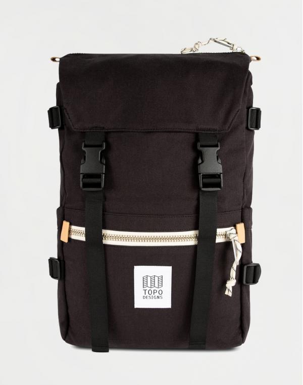 Topo Designs Rover Pack Canvas Black Canvas