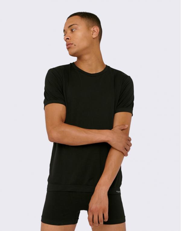 Organic Basics SilverTech™ Active Tee Black S-M