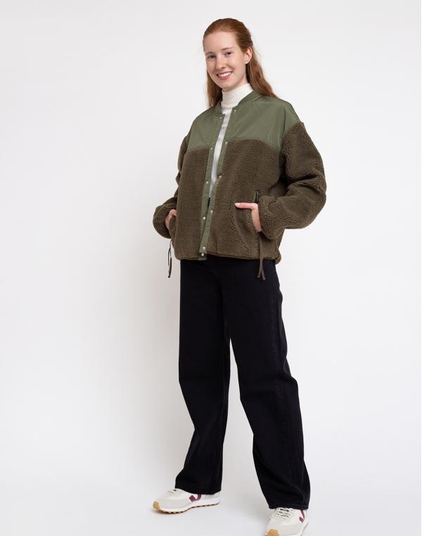 Selfhood Teddy Jacket Army S
