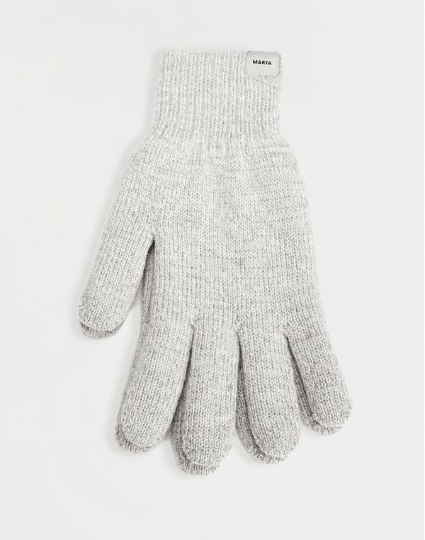 Makia Wool Gloves light grey