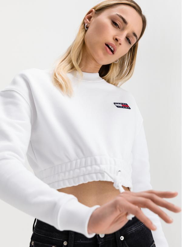 Super Cropped Badge Mikina Tommy Jeans