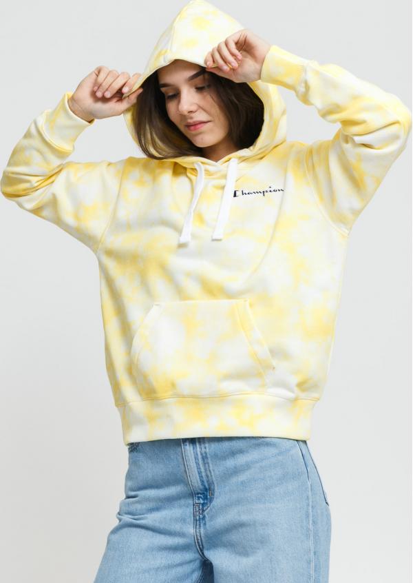 Champion Heavy Cotton Street Culture Hoodie žlutá / bílá