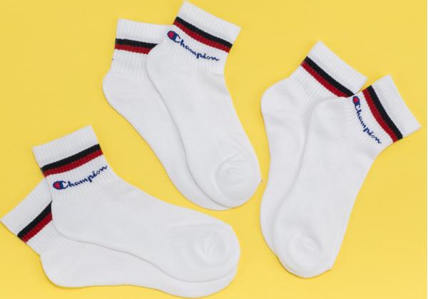 Champion 3Pack Ankle Classic Socks bílé