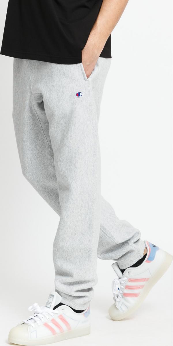 Champion Elastic Cuff Pants melange šedé