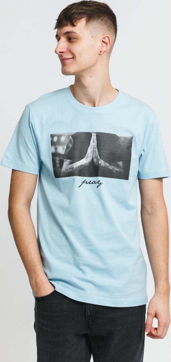 Urban Classics Pray Tee světle modré