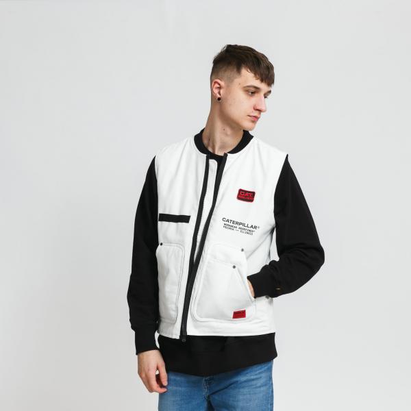 CATERPILAR CAT Canvas Outdoor Vest bílá