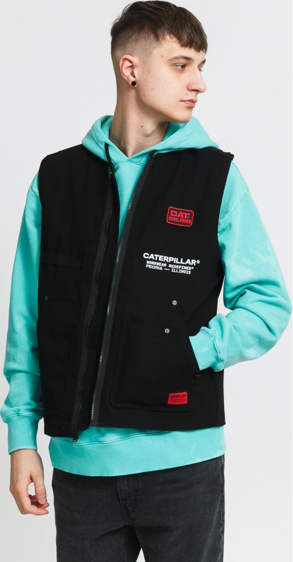 CATERPILAR CAT Canvas Outdoor Vest černá