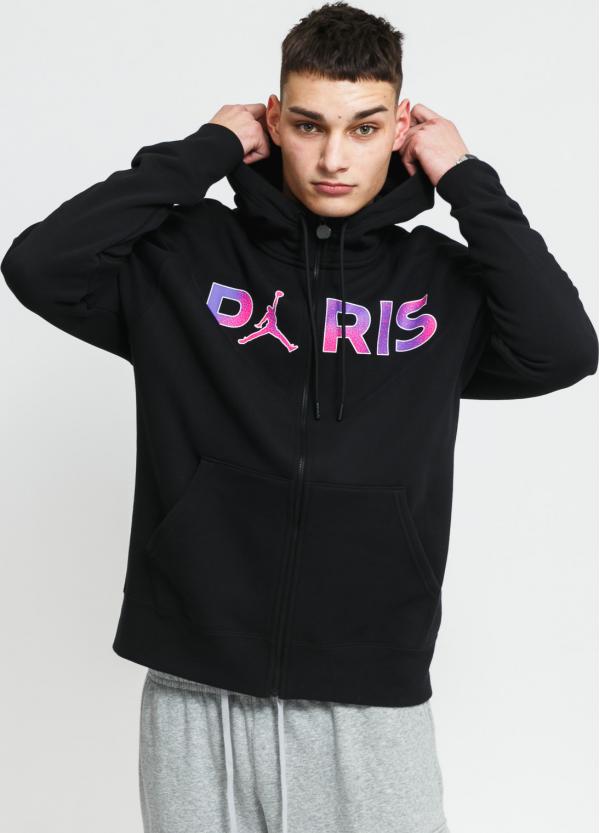 Jordan M J PSG Fleece FZ Hoodie černá