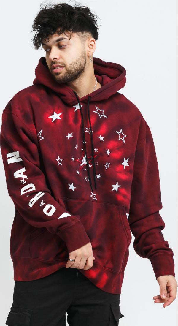 Jordan M AJ6 Graphic Fleece PO vínová