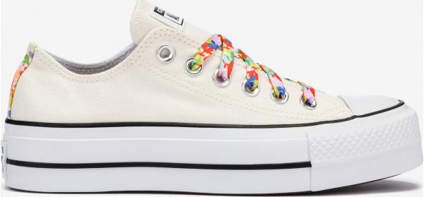 Floral Print Platform Chuck Taylor All Star Tenisky Converse