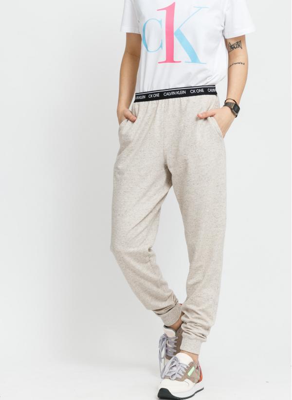 Calvin Klein CK ONE Jogger melange světle béžové