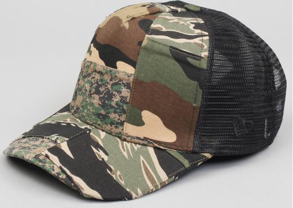 New Era 940 Patchwork Camo Trucker camo zelená / černá