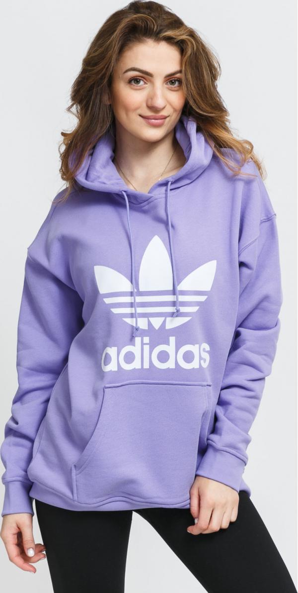adidas Originals Trefoil Hoodie fialová
