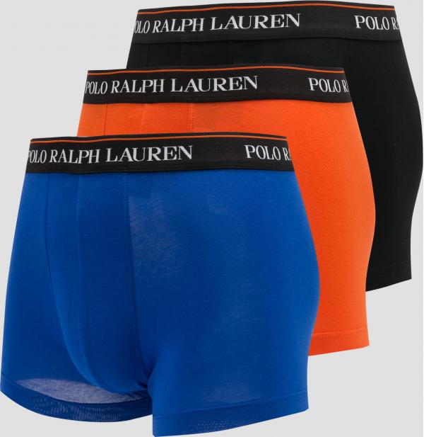 Polo Ralph auren 3Pack Stretch Cotton Classic Trunks černé / oranžové / modré