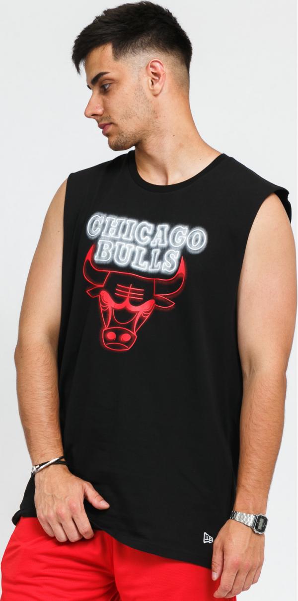New Era NBA Neon Sleeveless Tee Bulls černé