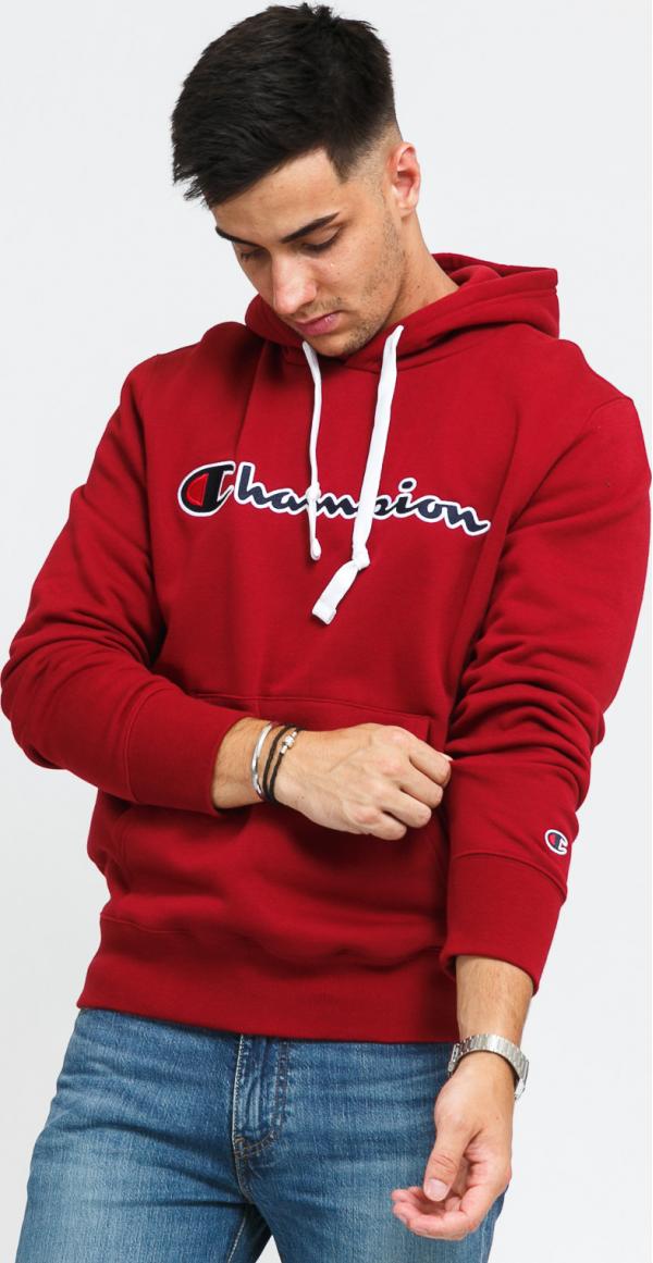 Champion Heavy Combed Organic Cotton Hoodie vínová