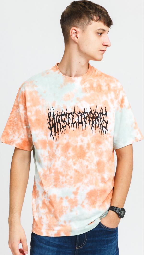 Wasted Paris Tie & Dye Fire Bridge T-Shirt oranžové / mentolové