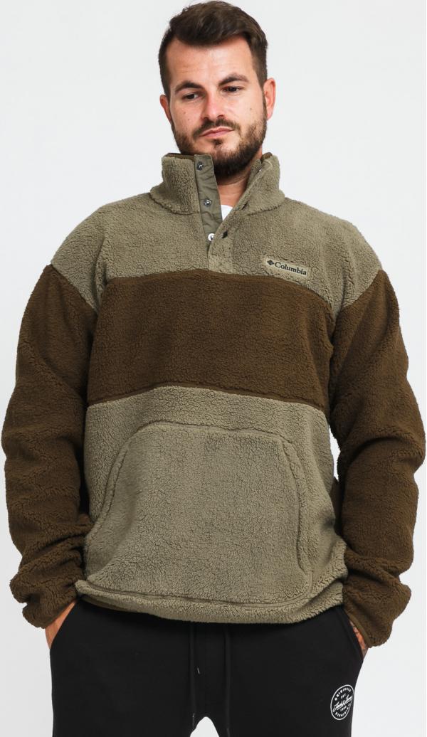 Columbia Rugged Ridge Sherpa Half Snap olivová / hnědá