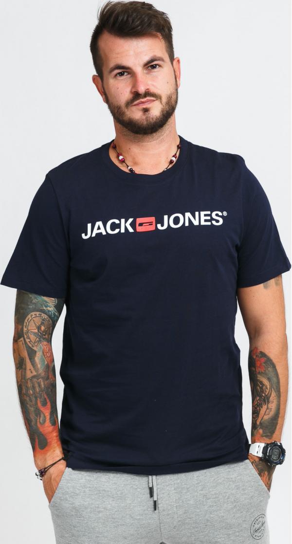 Jack & Jones JJecorp ogo Crew Neck Tee navy