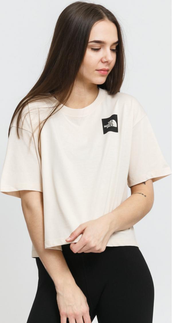 The North Face W Cropped Fine Tee světle růžové
