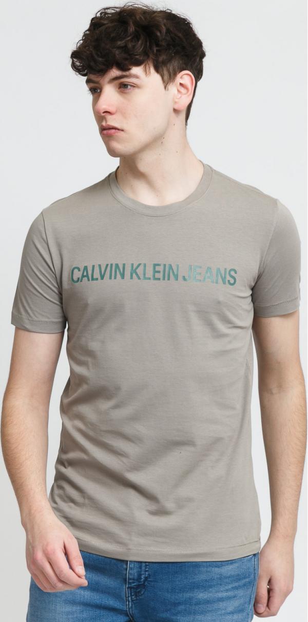 CALVIN KLEIN JEANS  Institutional ogo Tee šedé