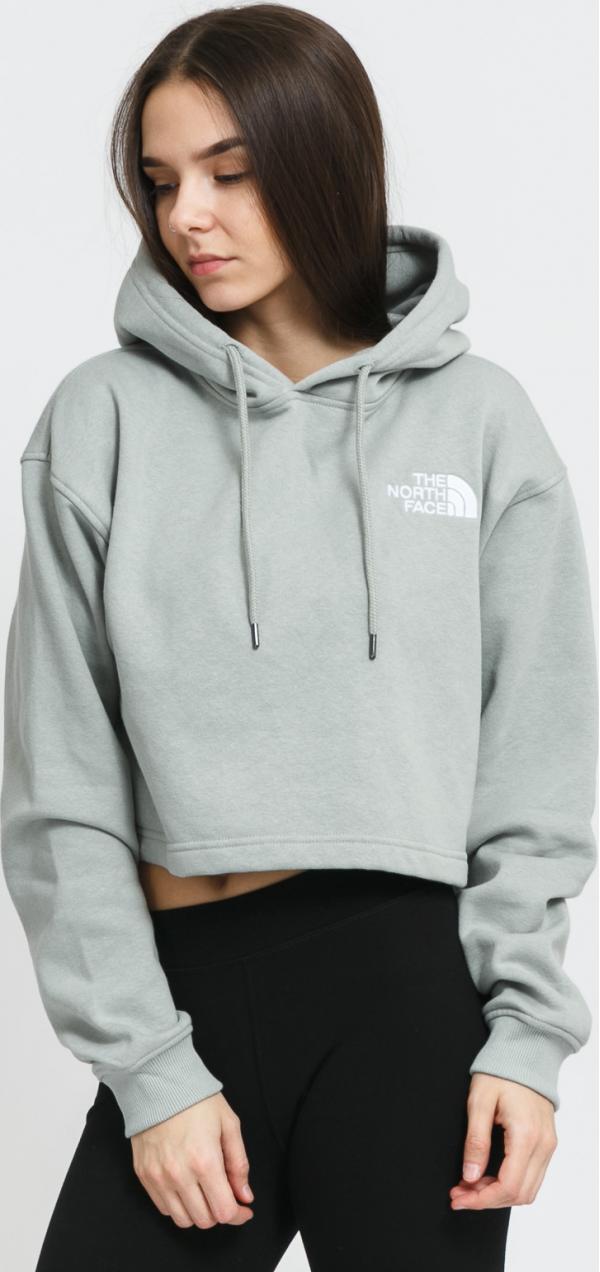 The North Face W Logo Cropped DRP Hoodie světle olivová