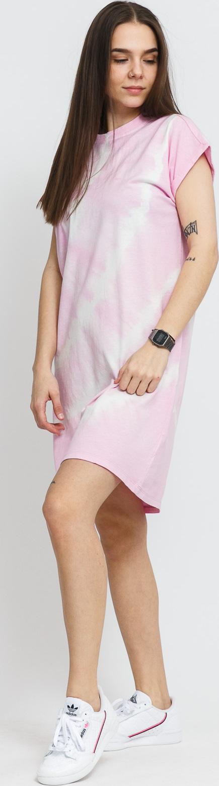 Urban Classics adies Tie Dye Dress růžové / bílé