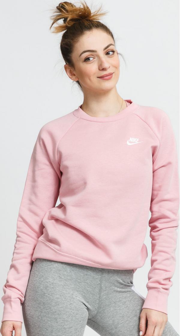 Nike W NSW Essential Crew Fleece růžová