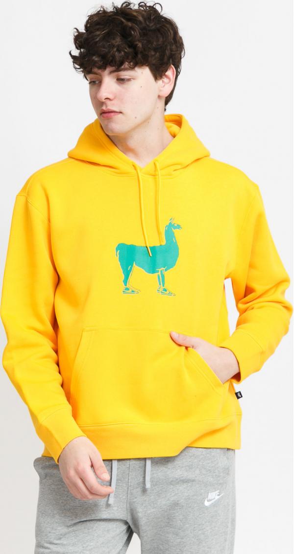 Nike M NK SB ama Fleece Hoody tmavě žlutá