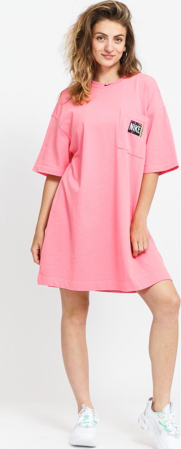Nike W NW Wash Dress růžové