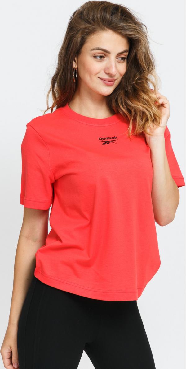 Reebok CL F Small ogo Tee červené