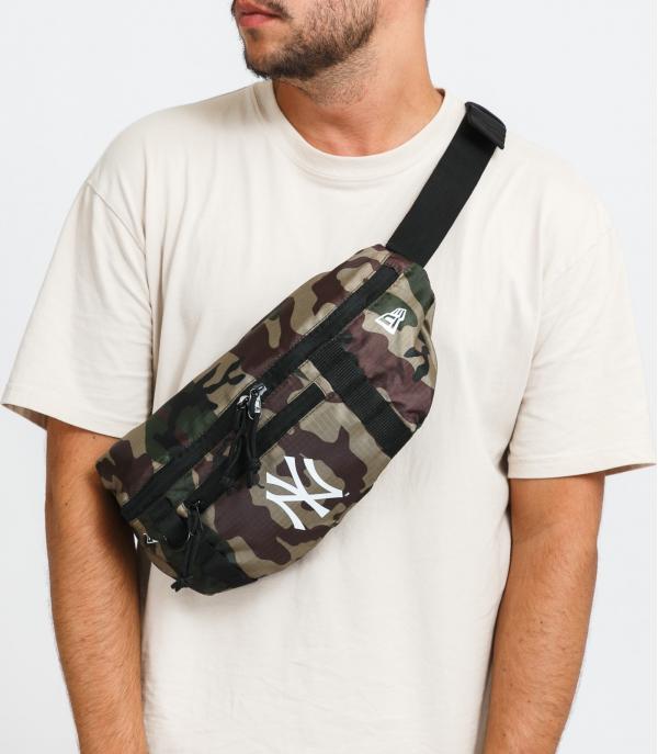 New Era Waist Bag Light NY camo béžová / hnědá / zelená