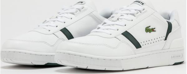 LACOSTE T-Clip Leather white / dk green