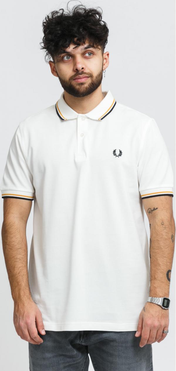 FRED PERRY Twin Tipped Fred Perry Shirt krémové