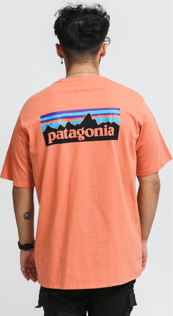 Patagonia M's P­6 ogo Pocket Responsibili­ Tee lososové
