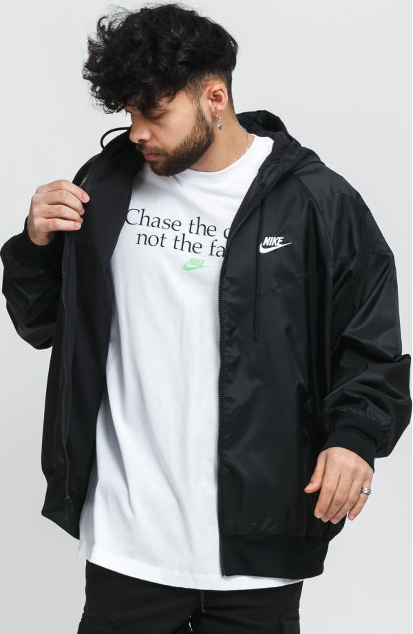 Nike M NSW PE Woven LND Windrunner Hooded Jacket černá