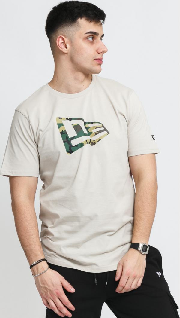 New Era Essential Flag Infill Tee šedé
