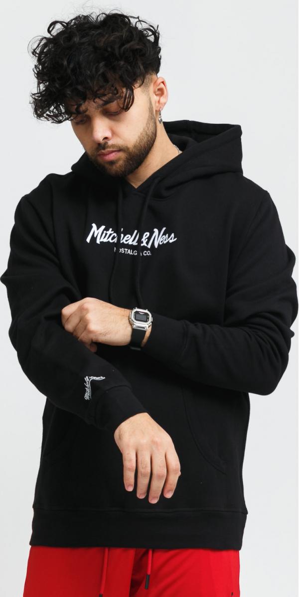 Mitchell & Ness Pinscript Hoody černá