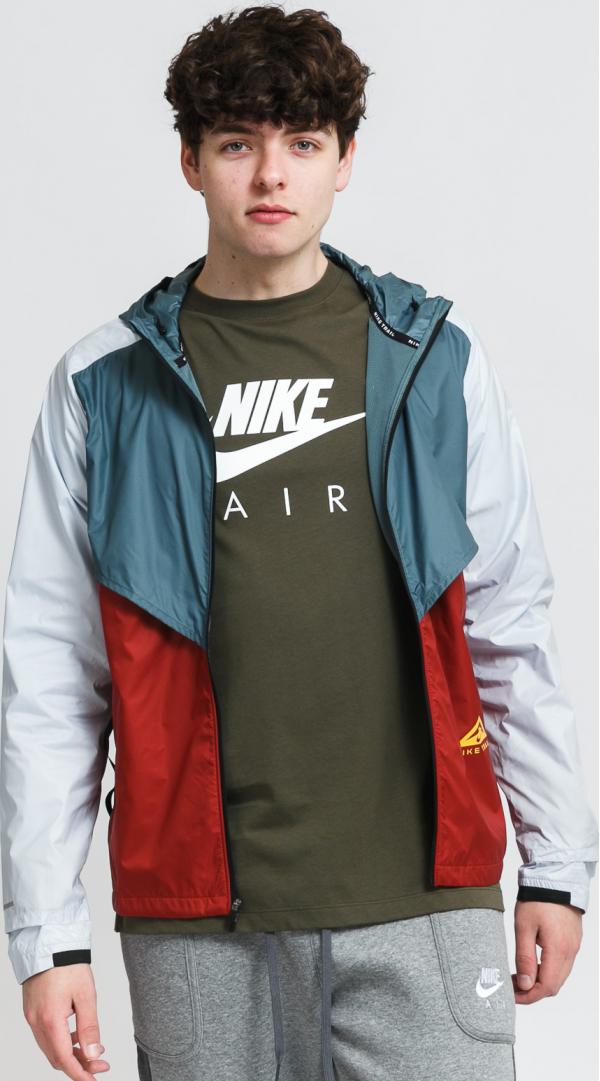 Nike  NK SF Windrunner Jacket zelená / vínová / šedá