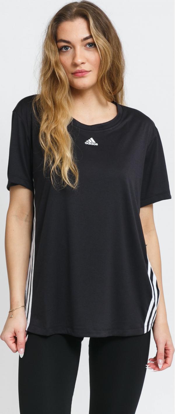 adidas Performance 3 tripe Tee černé
