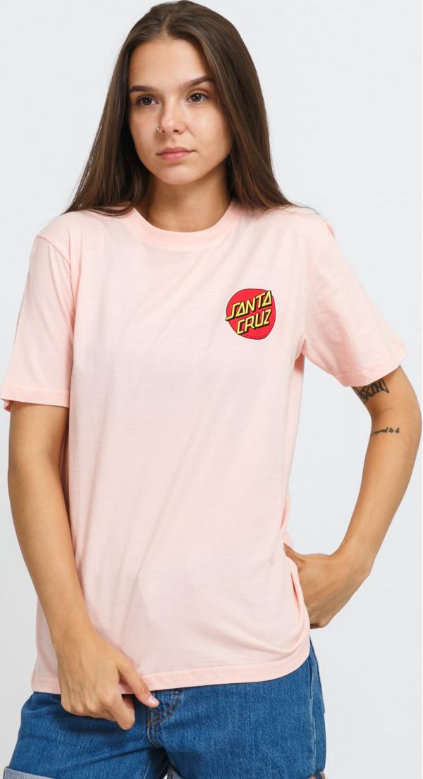 Santa Cruz W Classic Dot Tee lososové