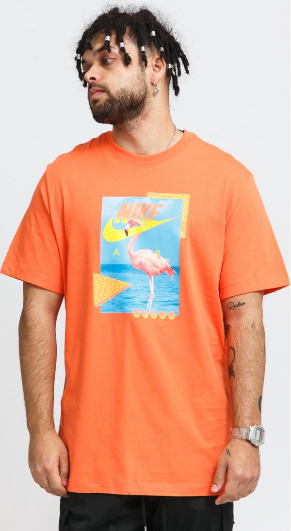 Nike  NSW Tee Beach Flamingo oranžové