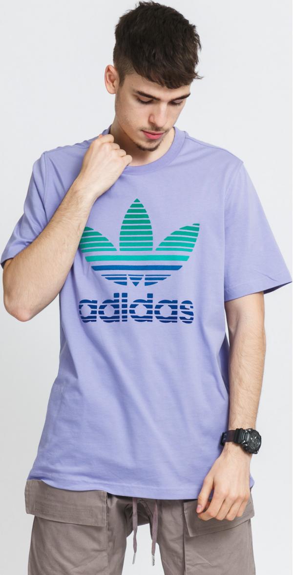 adidas Originals Trefoil Ombré Tee fialové