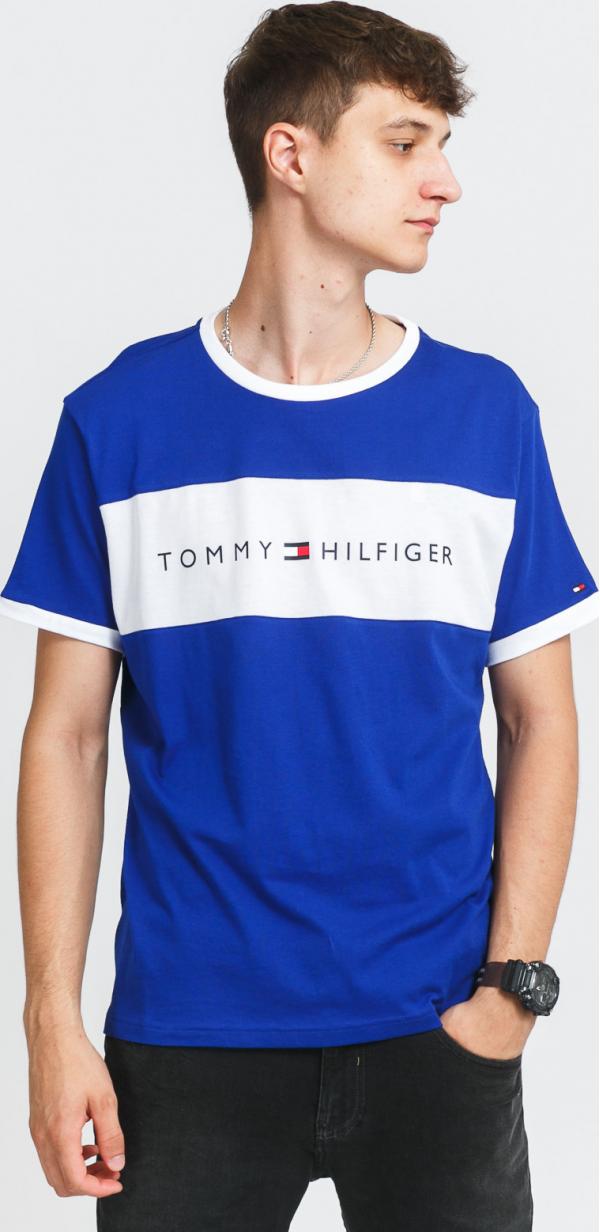 Tommy Hilfiger CN SS Tee ogo Flag modré